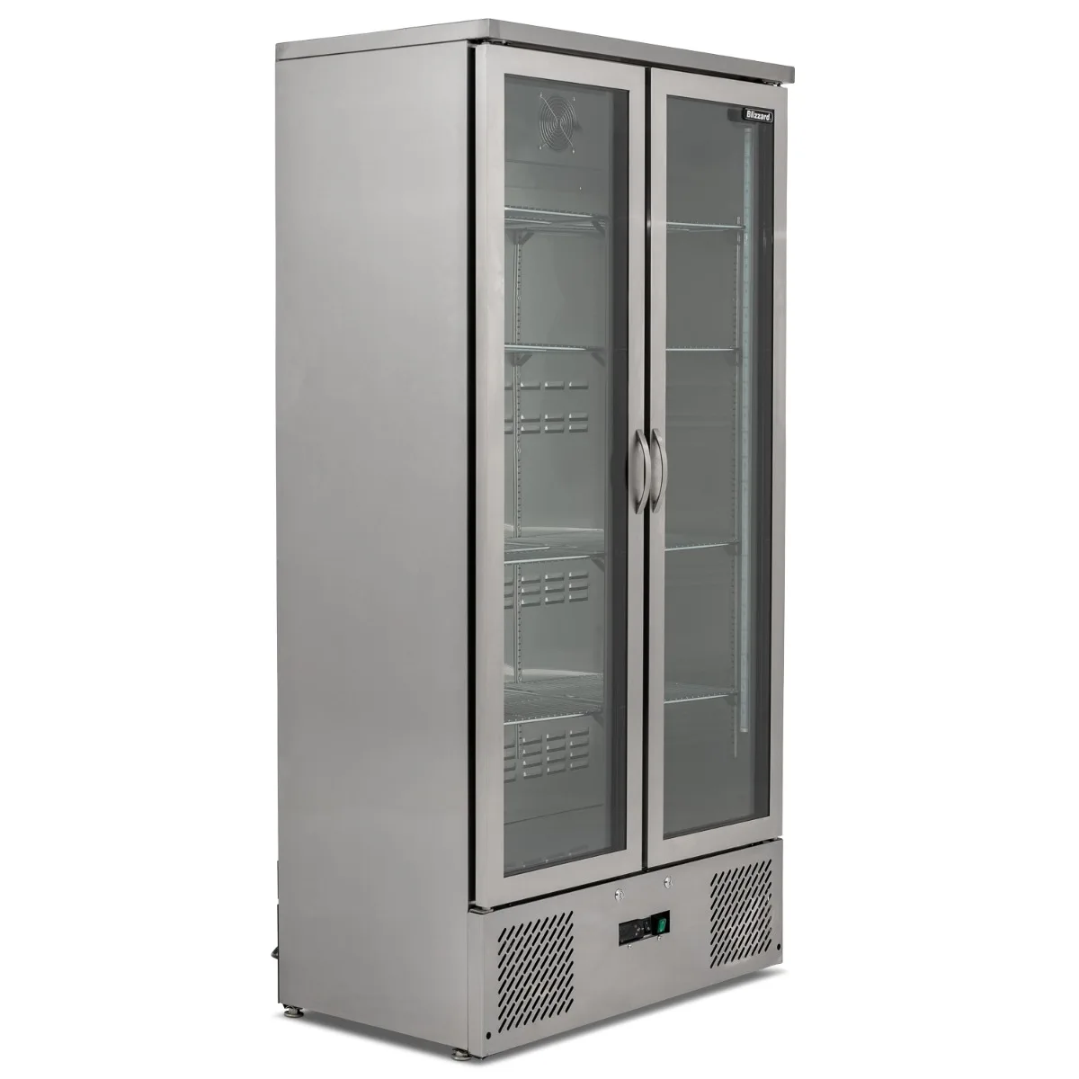 Blizzard Upright Double Hinged Glass Door Bottle Cooler
