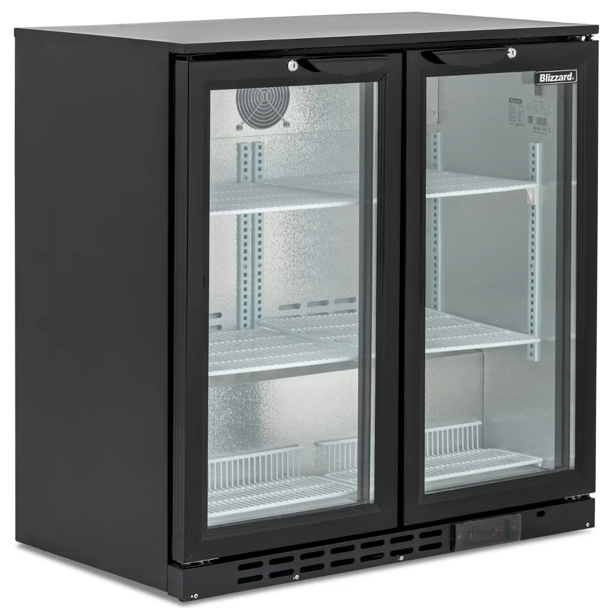 Blizzard Double Hinged Glass Door Bottle Cooler