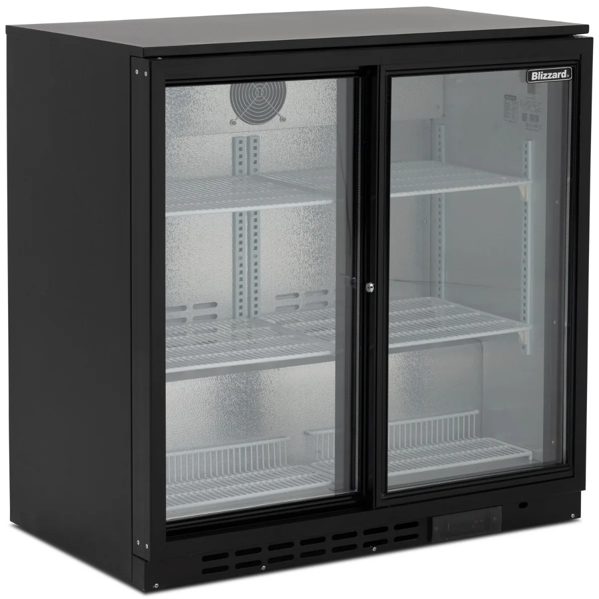 Blizzard Double Sliding Glass Door Bottle Cooler