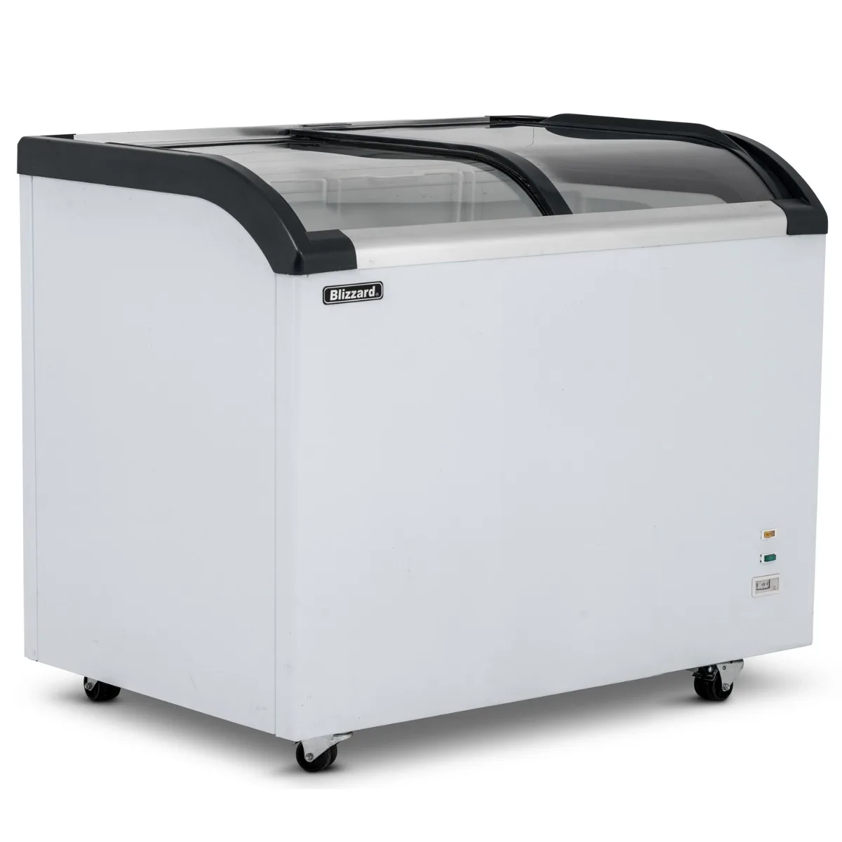 Blizzard 220L Curved Glass Lid Freezer