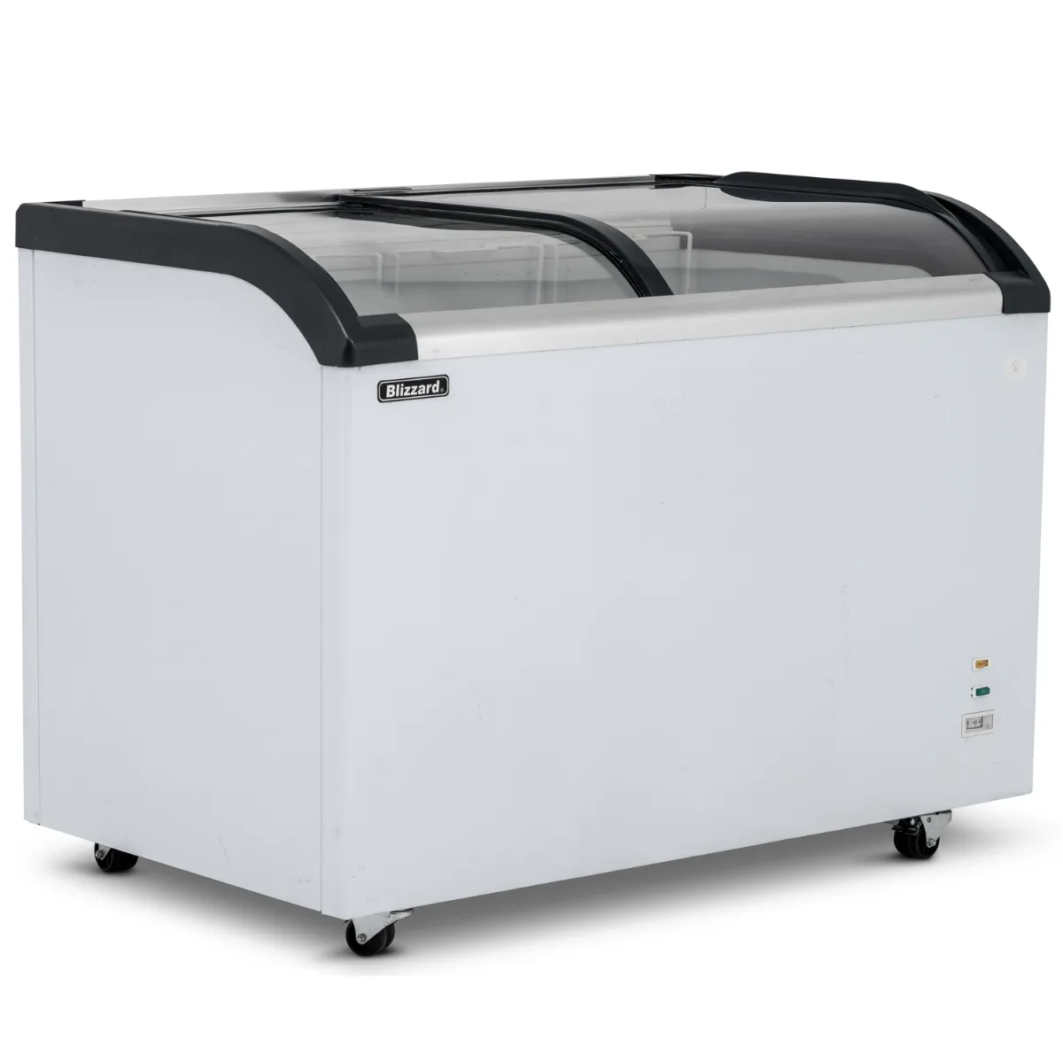 Blizzard 320L Curved Glass Lid Freezer