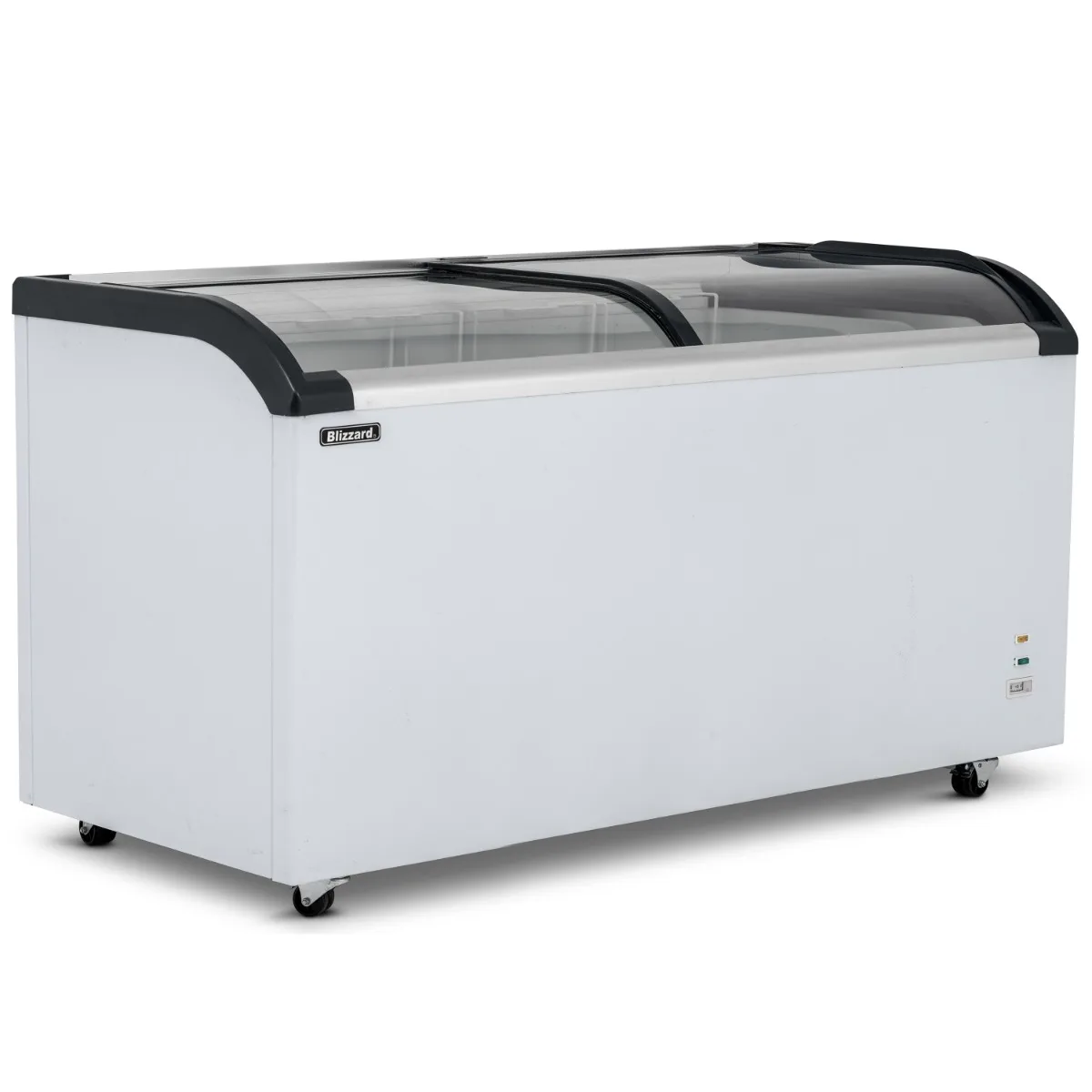 Blizzard 520L Curved Glass Lid Freezer