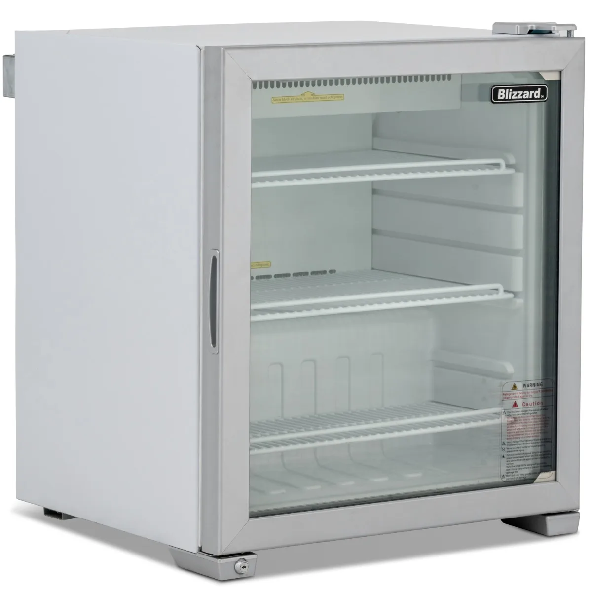Blizzard Glass Door Counter Top Refrigerator