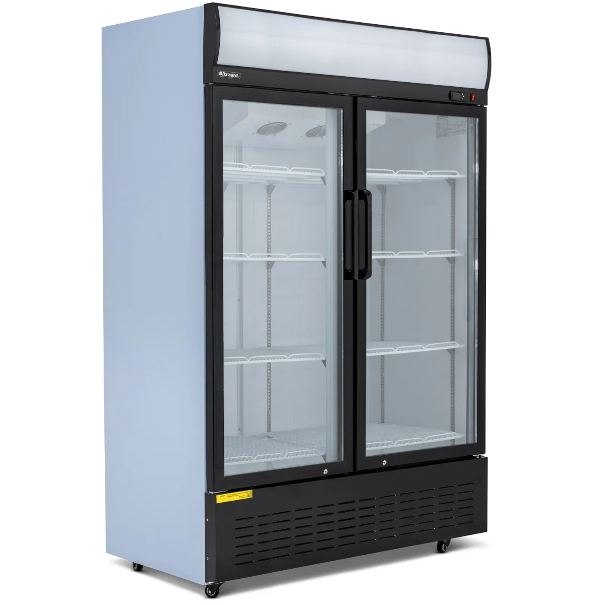 Blizzard 900L Double Hinged Glass Door Display Merchandiser