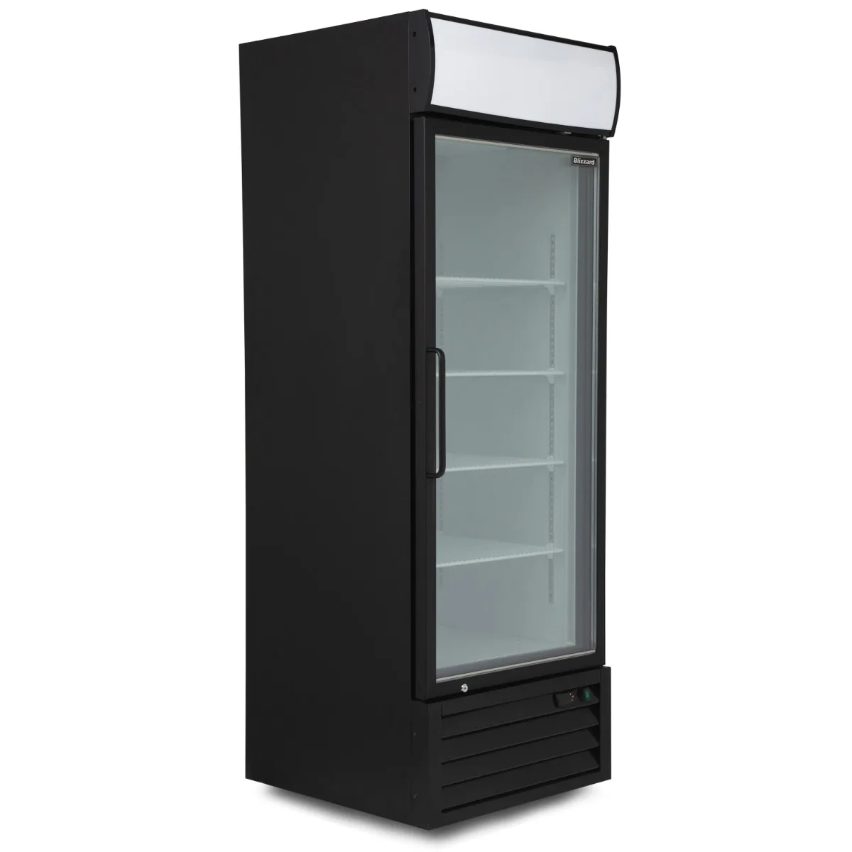 Blizzard Single Hinged Glass Door Freezer Display Merchandiser