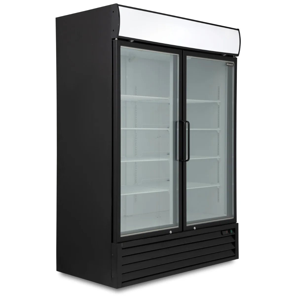 Blizzard Double Hinged Glass Door Freezer Display Merchandiser