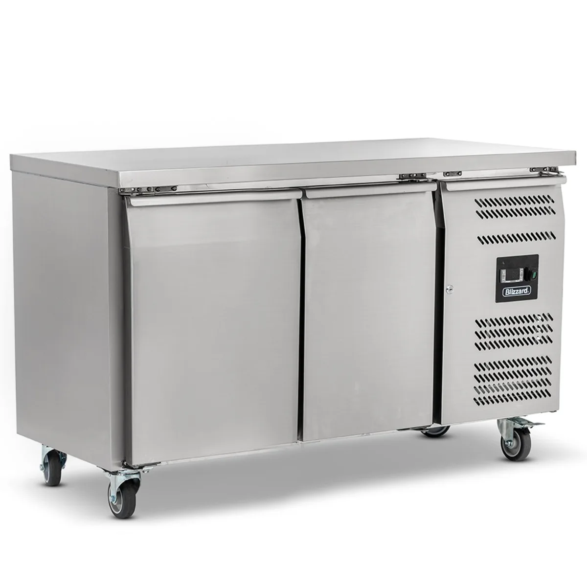 Blizzard Double Hinged Door Counter Refrigerator