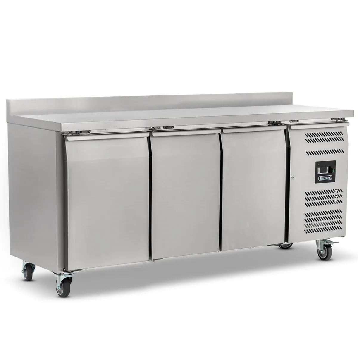 Blizzard Triple Hinged Door Counter Freezer With Upstand
