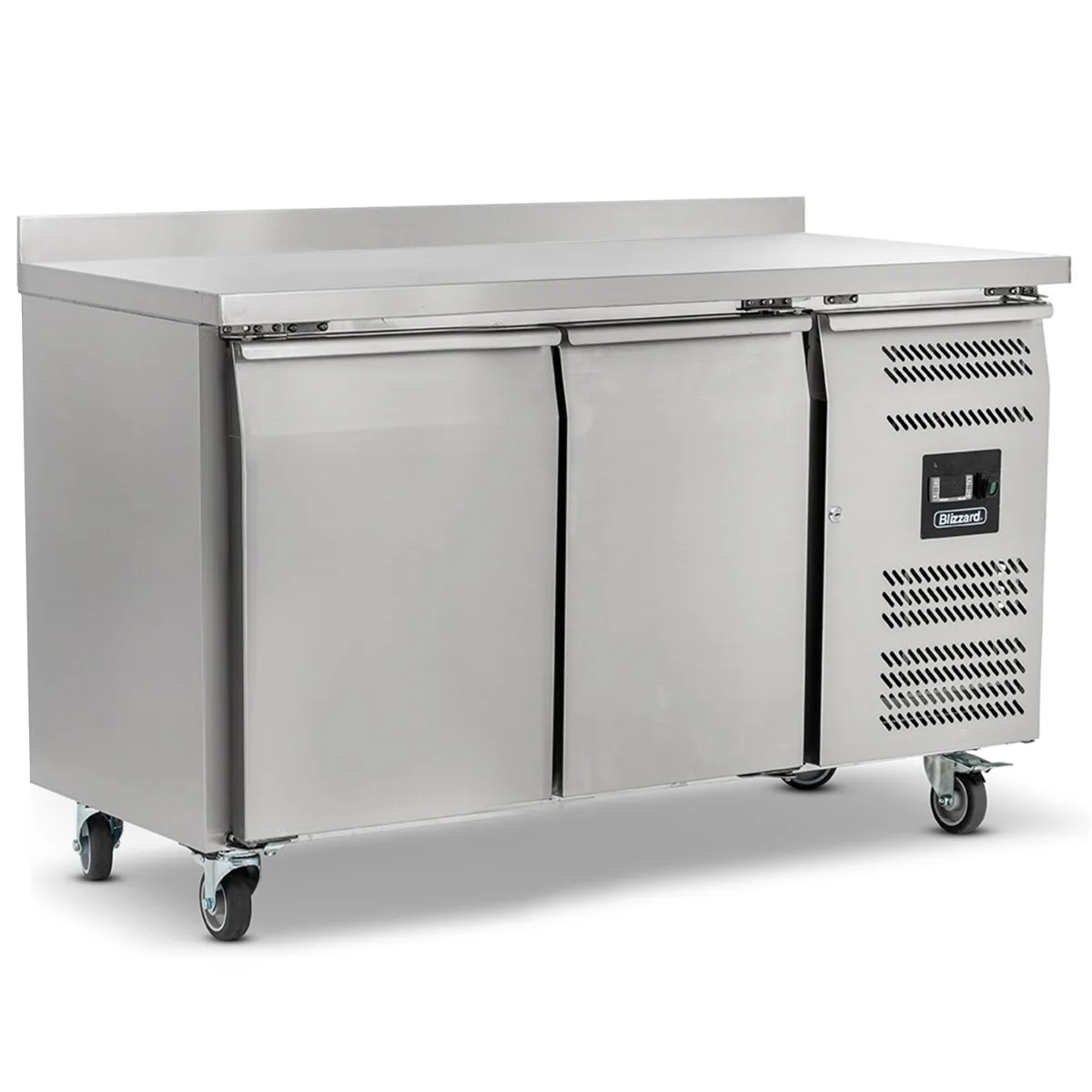 Blizzard Double Hinged Door Counter Refrigerator With Upstand