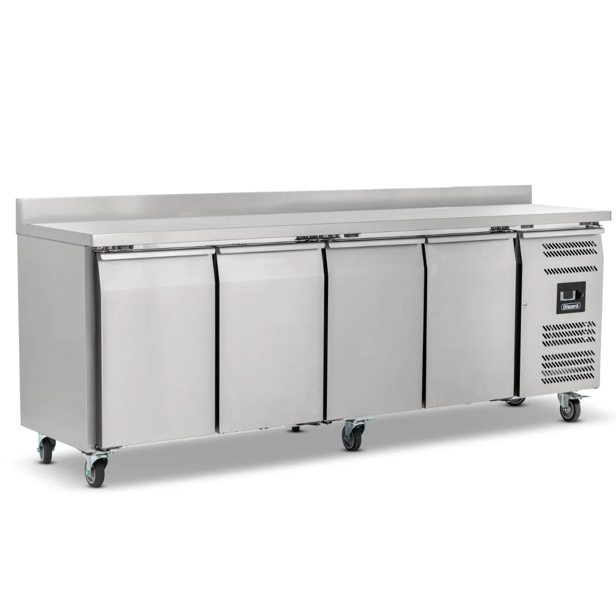 Blizzard Four Hinged Door Refrigerated Counter With Upstand