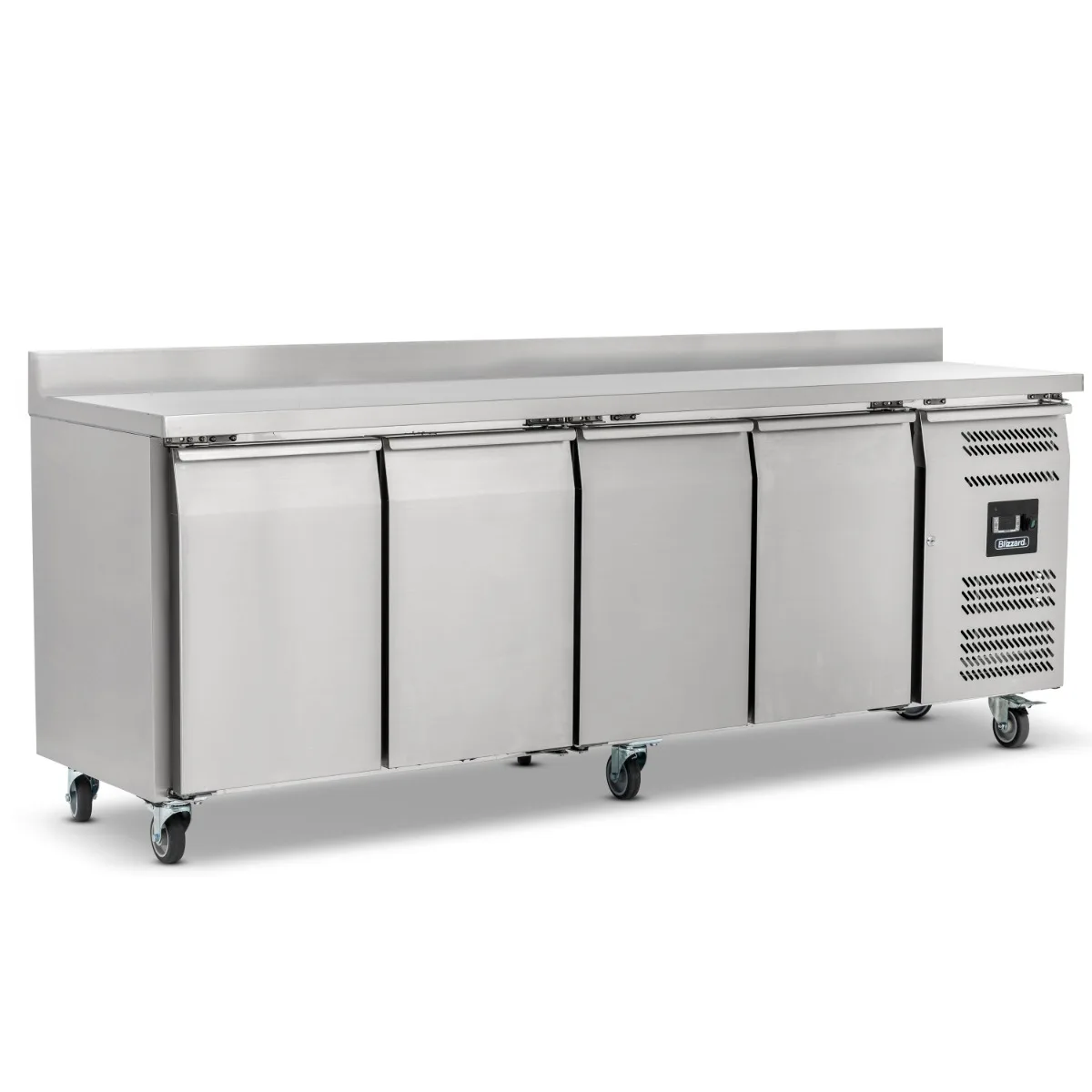 Blizzard Four Hinged Door Counter Freezer With Upstand