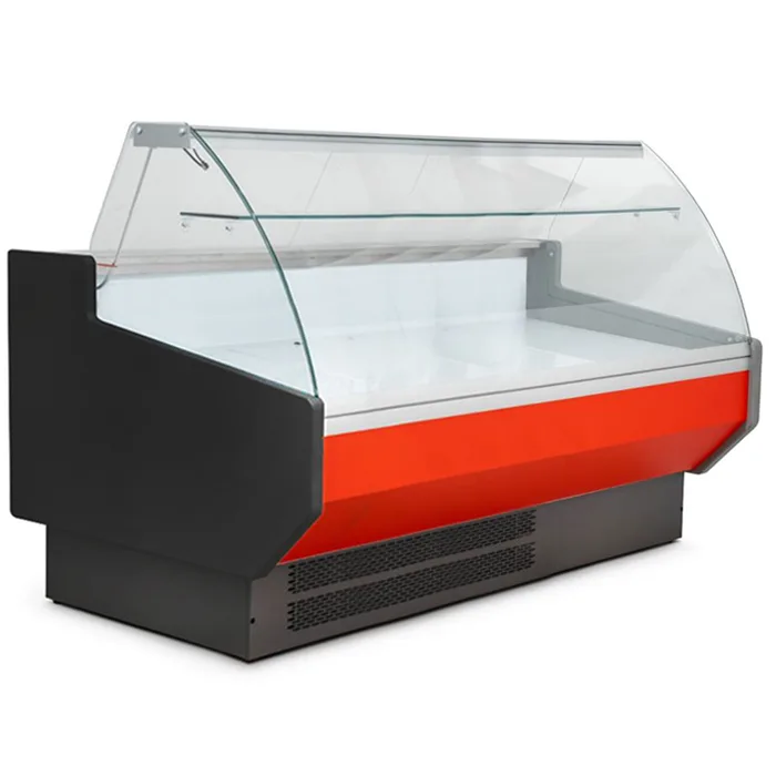 Blizzard 2m Curved Glass Serve Over Counter
