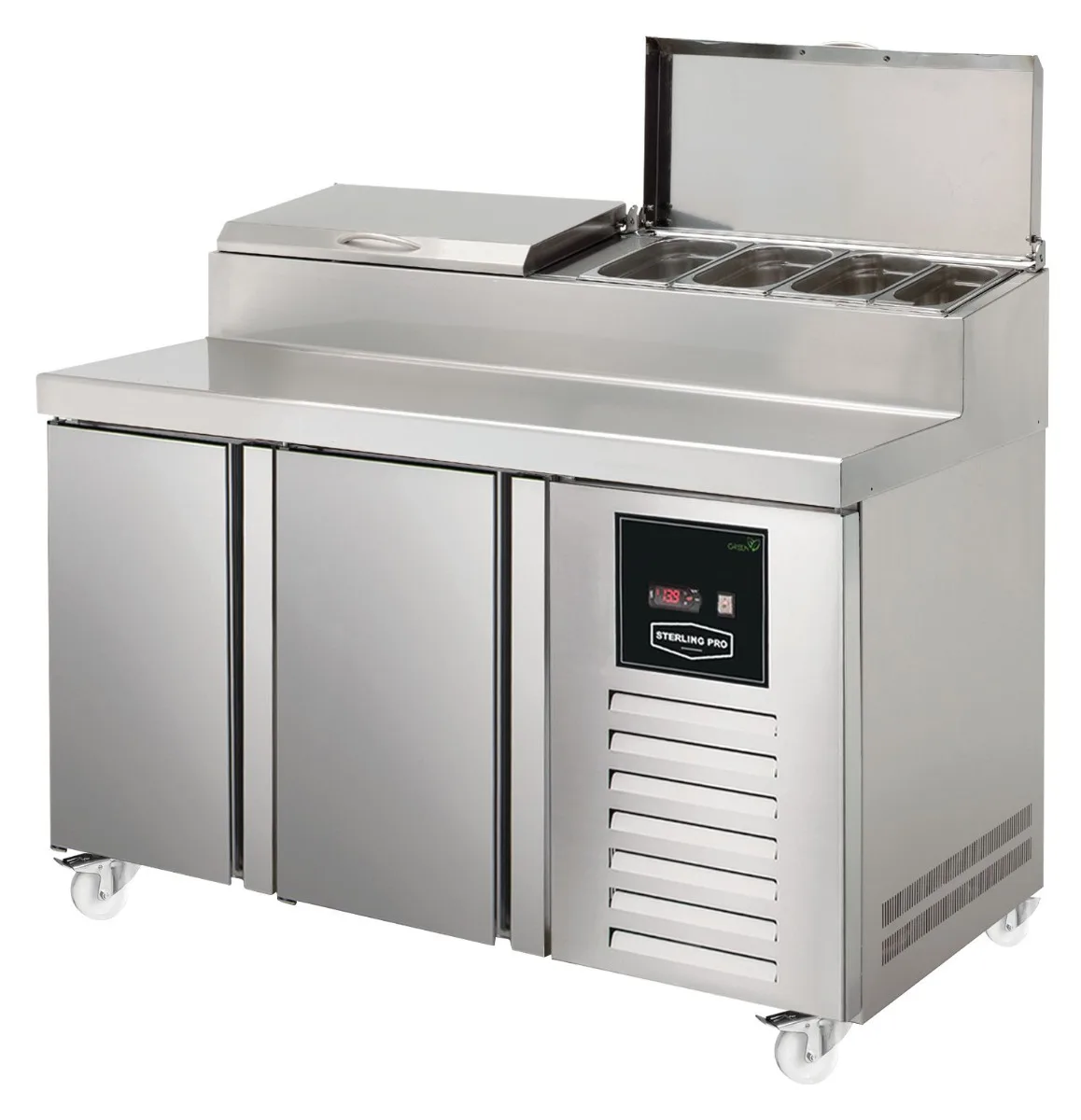 Sterling Pro Green SPIZ-135 2 Door Refrigerated Preparation Counter