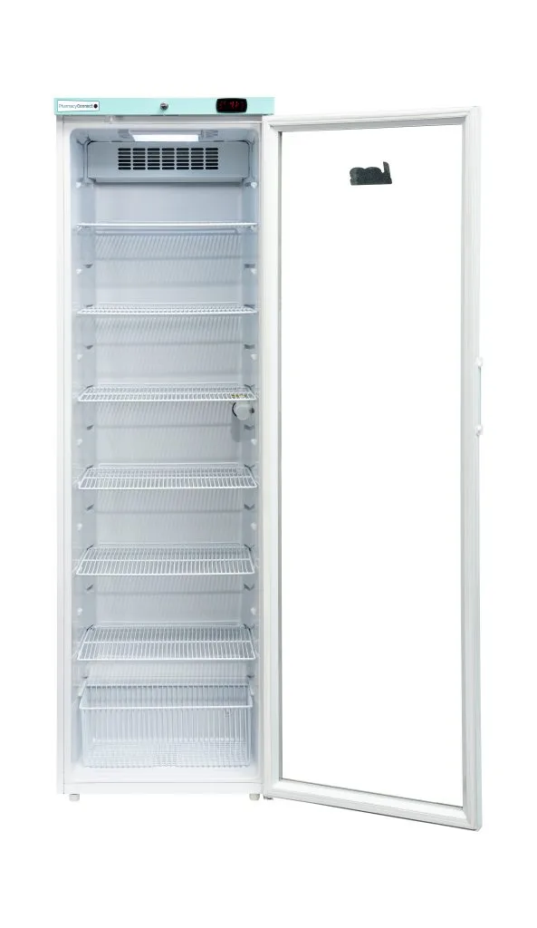 LEC Medical Laboratory & Medical Refrigeration LEC Medical PCGR400CT Glass Single Door Pharmacy Connect Upright Refrigerator, 394 Litres