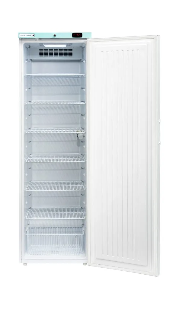 LEC Medical Laboratory & Medical Refrigeration LEC Medical PCSR400CT Solid Single Door Pharmacy Connect Upright Refrigerator, 400 Litres