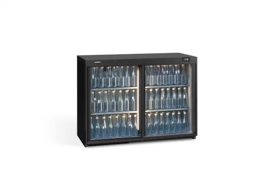 Gamko MG3/275SD Maxiglass Sliding Double Door Undercounter Bottle Cooler – 275 Litres