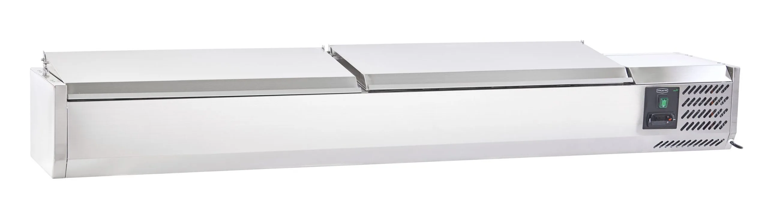 Sterling Pro Cobus SPT1800-330-SS Topping Well with Stainless Steel Lid, 8 x GN1/4