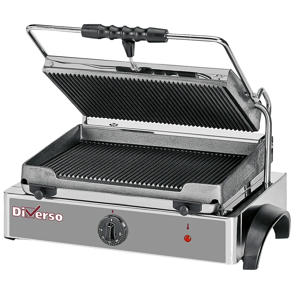 Diverso by Diamond Diverso WR-GRPN-43 Electric panini grill MEDIUM, ribbed plates