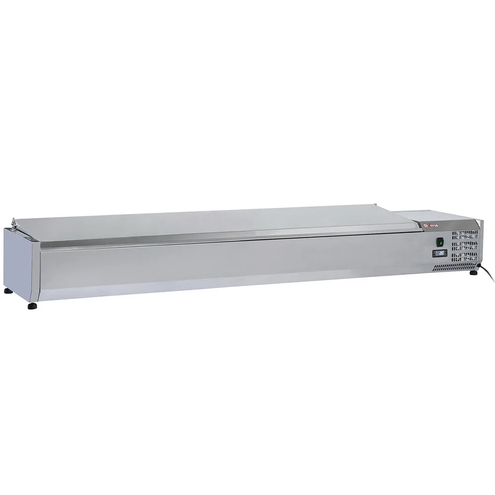 Diverso by Diamond Diverso WR-SY20-C6 Topping shelf 9x GN1/3-150 mm, with stainless steel lid
