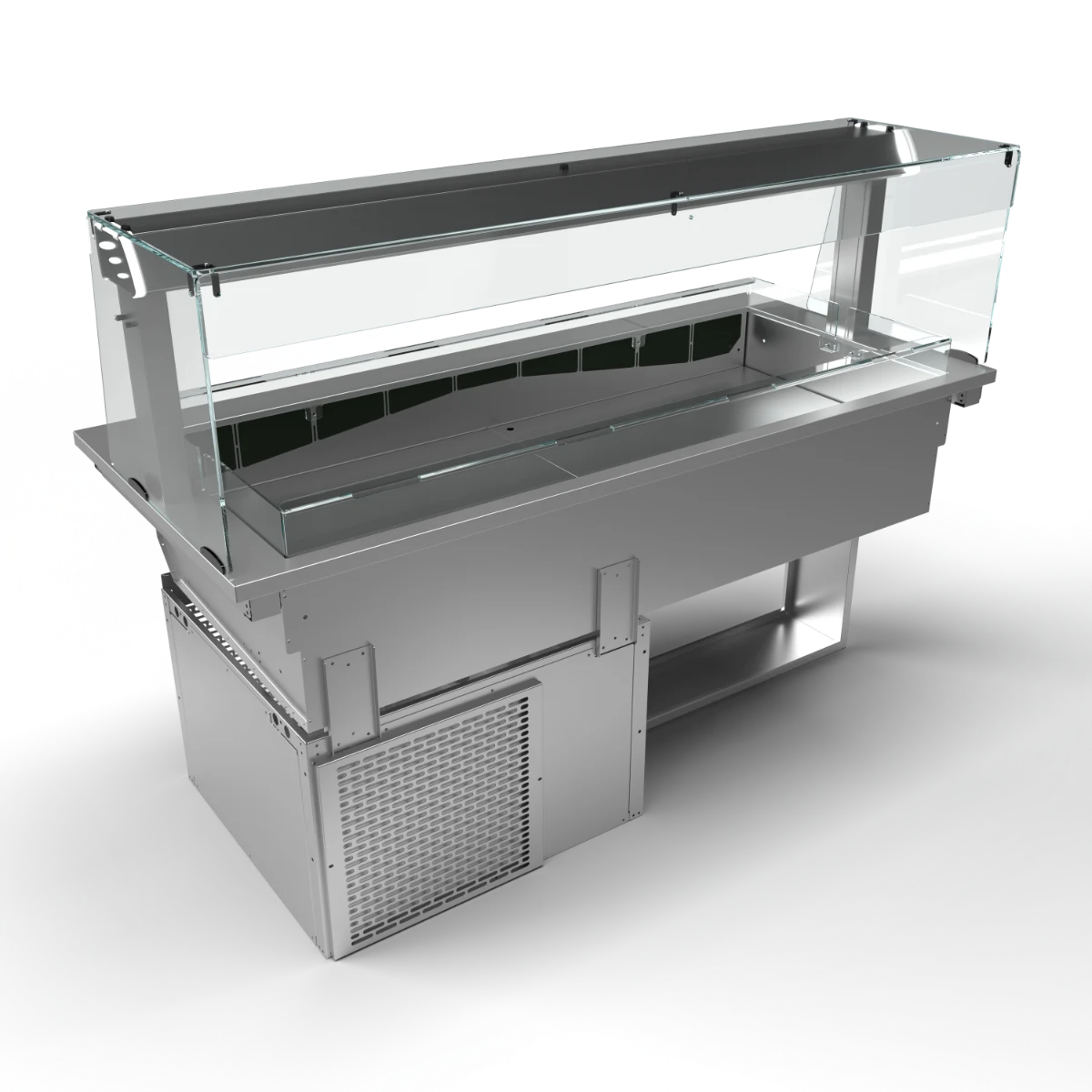 Moffat D4RWSL Drop-In, Refrigerated Well Model with Square Glass Open Front Gantry