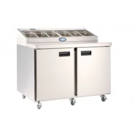 Foster FPS2HR/15-152 2 Door Refrigerated Preparation Counter, 270 Litres