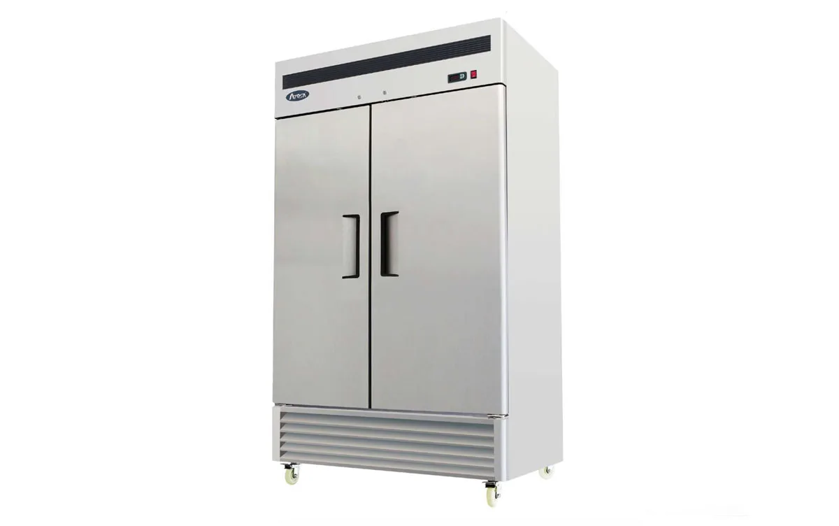 Atosa MBF8183GR Double Door Bottom Mounted Gastronorm Upright Freezer, 1300 Litres