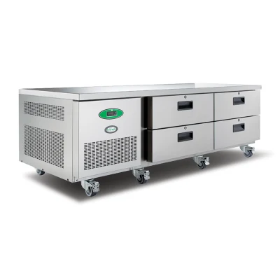 Foster LL2/4H/14-116 4 Drawer Low Level Stainless Steel Refrigerated Counter, 279 Litres