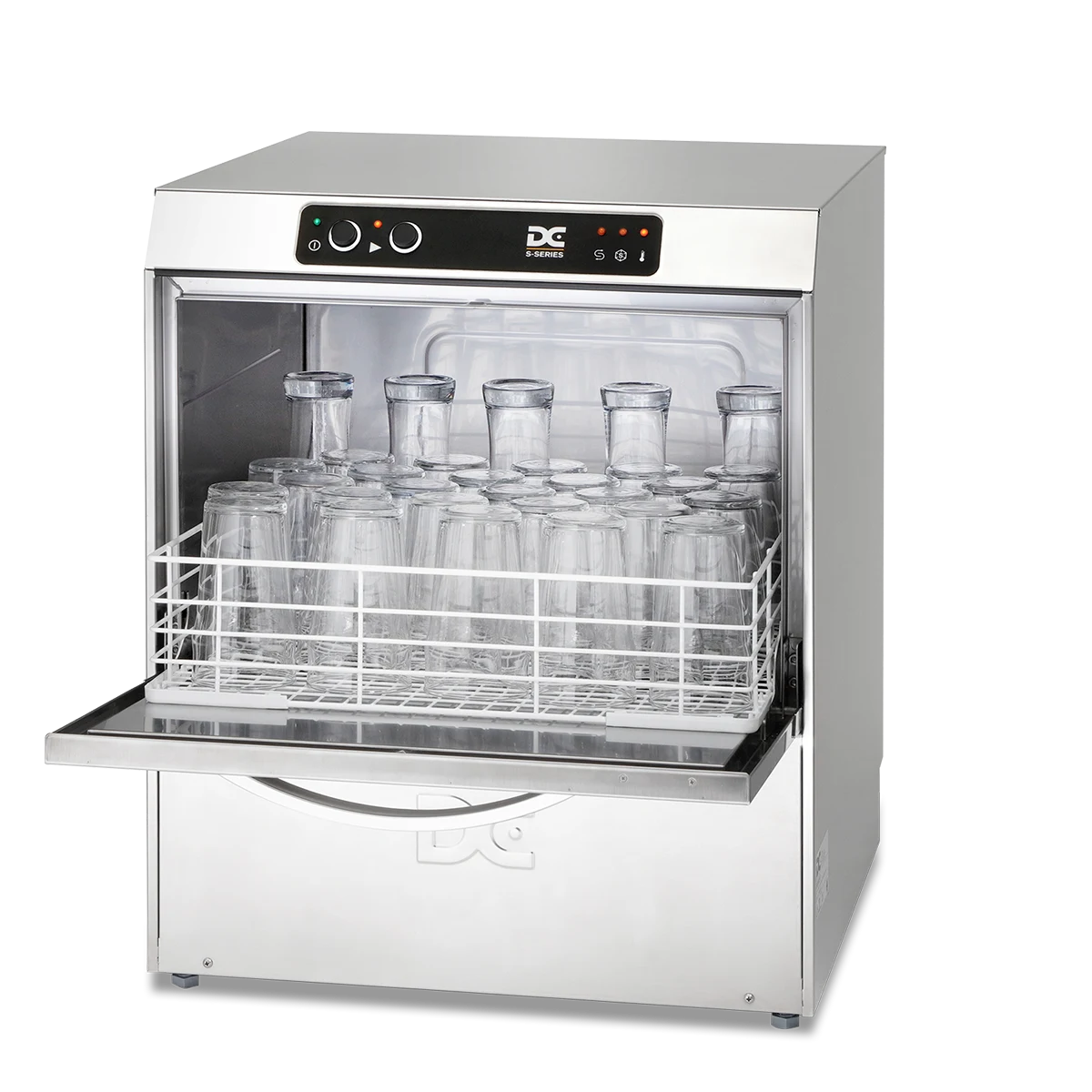 DC Products DC SG50 Standard Range 500mm Basket Frontloading Commercial Glasswasher, 30 Pint Capacity