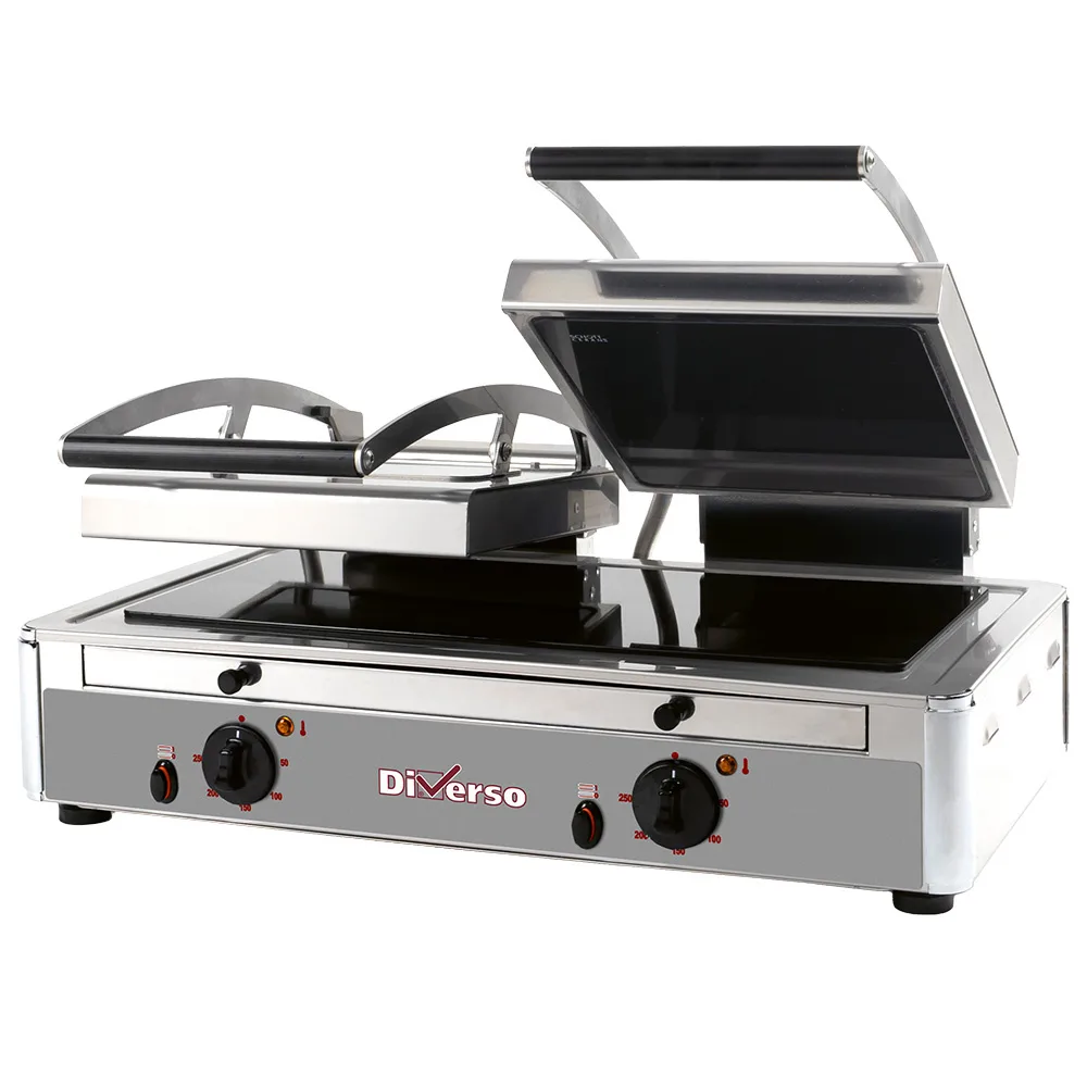Diverso by Diamond Diverso WR-LGVE-62 Grill Panini DOUBLE vitroceramics