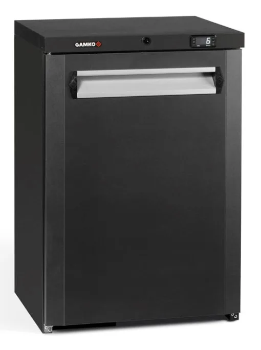 Gamko MG3/150R Maxiglass Right Hand Hinged Solid Single Door Undercounter Bottle Cooler, 150 Litres