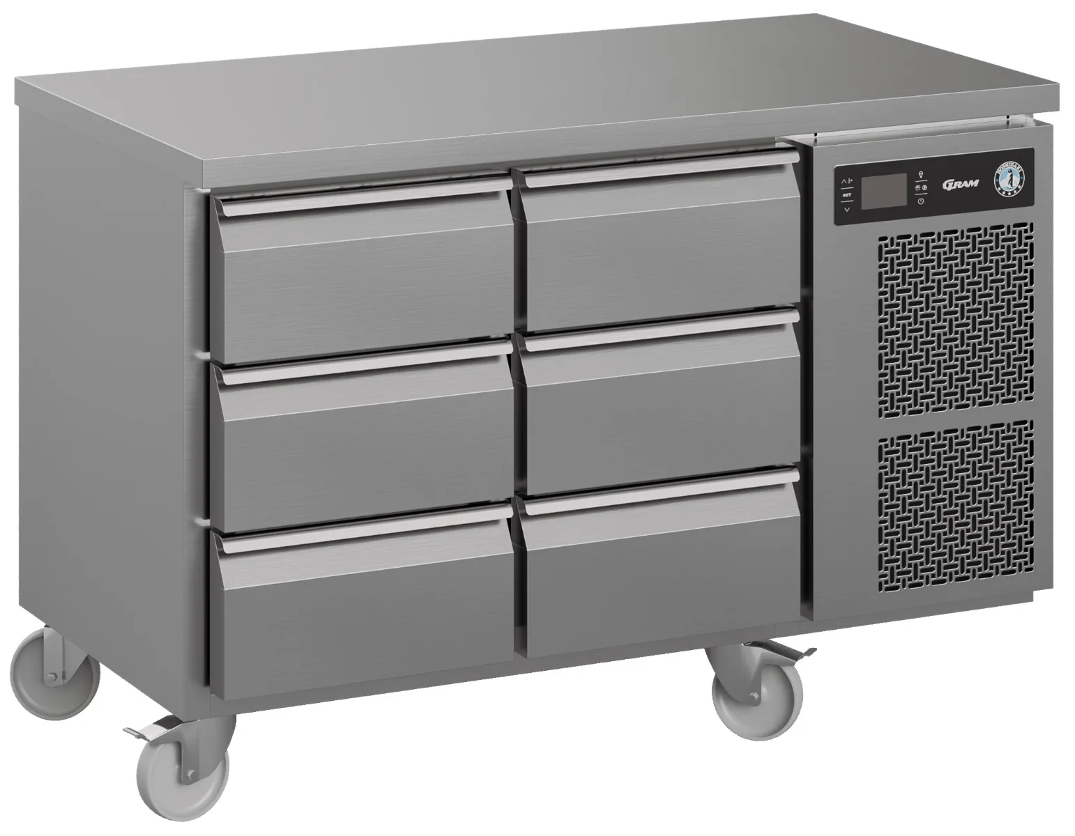 Hoshizaki Premier K 2 A 3D 3D C U 6 Drawer Stainless Steel Refrigerated Counter, 301 Litres