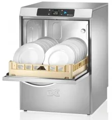 DC Products DC OD50AD Optima Range 500mm Basket Frontloading Commercial Dishwasher with Break Tank & Drain Pump, 18 Plates