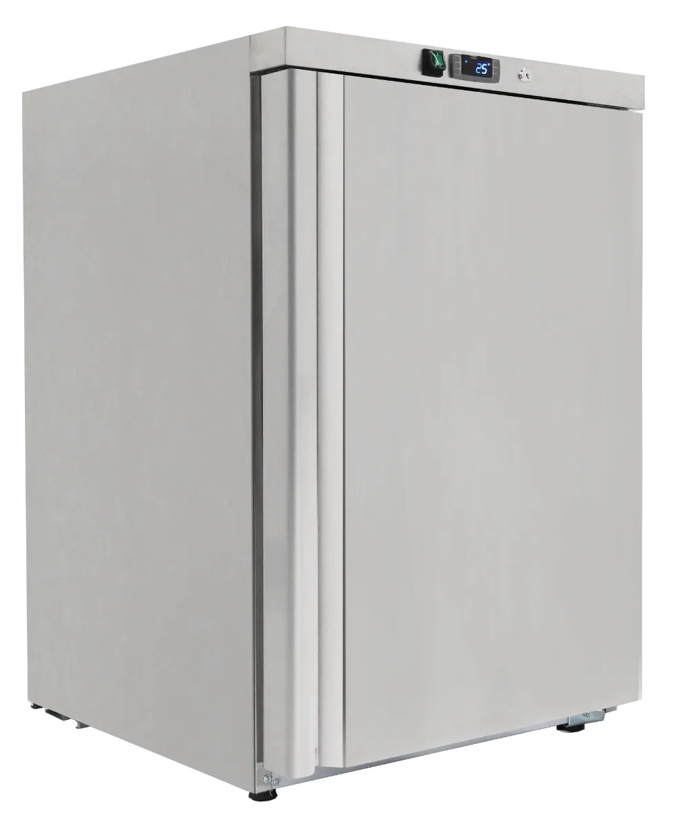 Sterling Pro Cobus SPF200S Single Door Stainless Steel Undercounter Freezer, 140 Litres