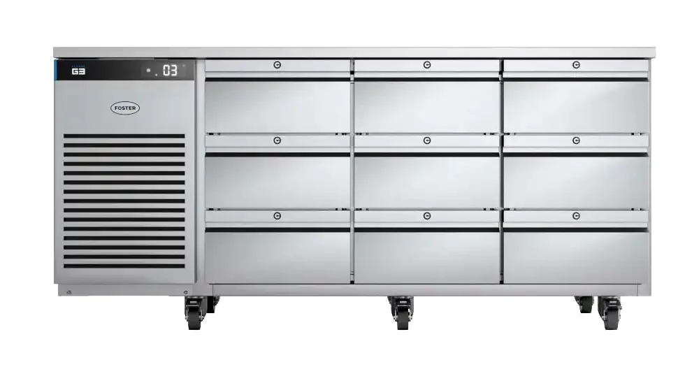 Foster EP1/3H/43-232 EcoPro G3 9 Drawer Refrigerated Counter, 435 Litres