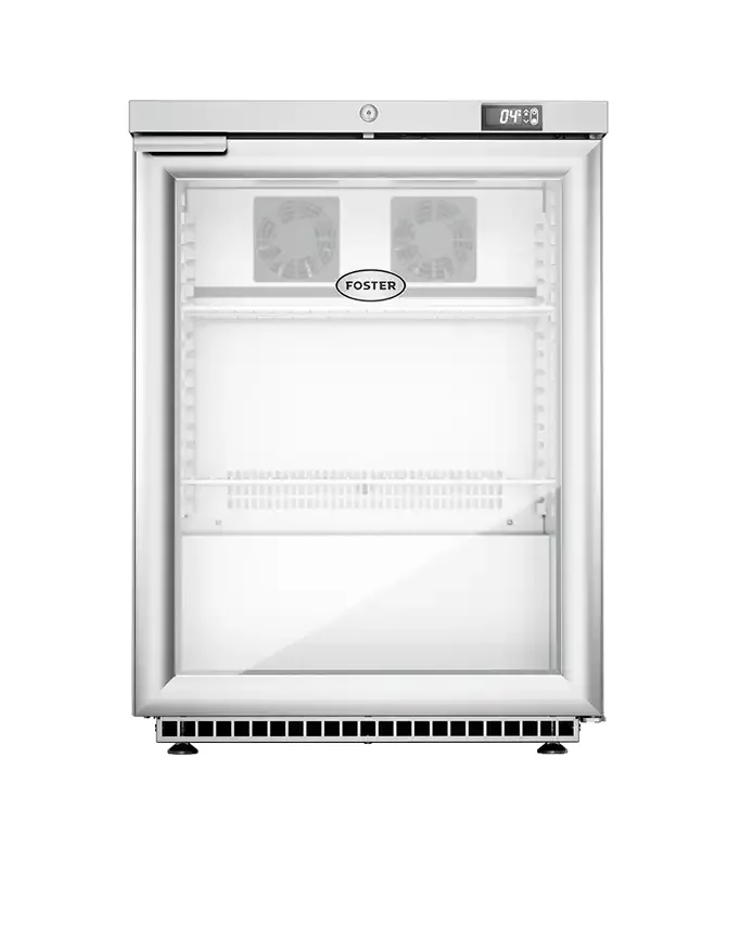 Foster HR150G/13-174 Single Glass Door Undercounter Cabinet Display Refrigerator, 150 Litres
