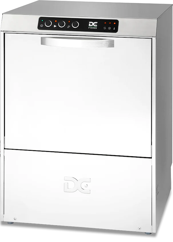 DC Products DC PD50A Premium Range 500mm Basket Frontloading Commercial Dishwasher with Break Tank, 18 Plates