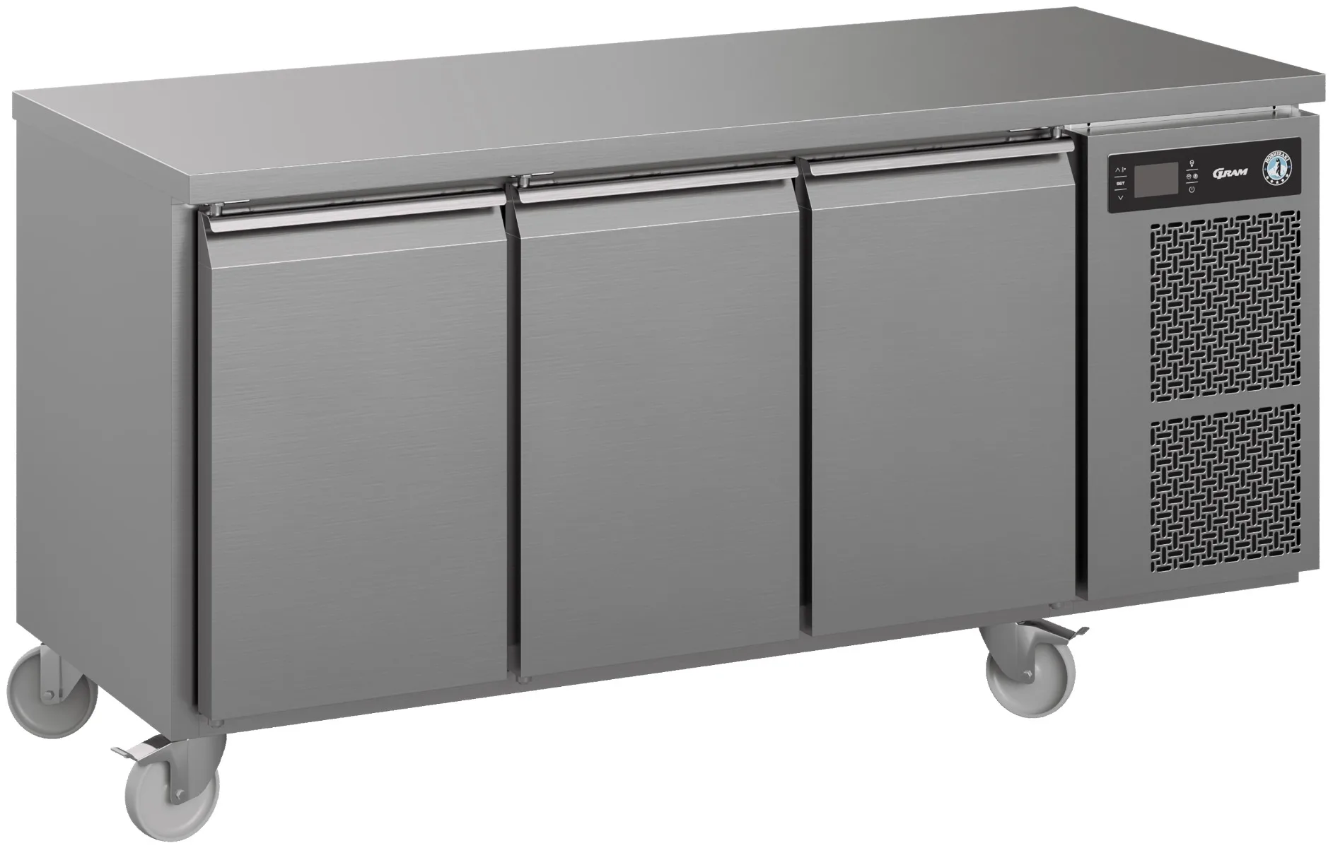 Hoshizaki Premier K 3 A DL DL DR C U 3 Door Stainless Steel Refrigerated Counter, 463 Litres