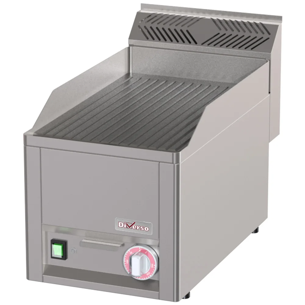 Diverso by Diamond Diverso WR-EPRS-26 Electric griddle, grooved -Top-