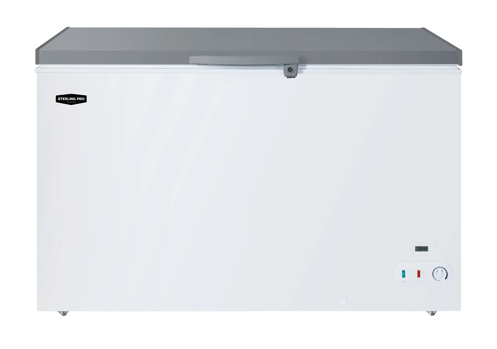 Sterling Pro Cobus SP350CFSS Stainless Steel Lid Chest Freezer, 350 Litres
