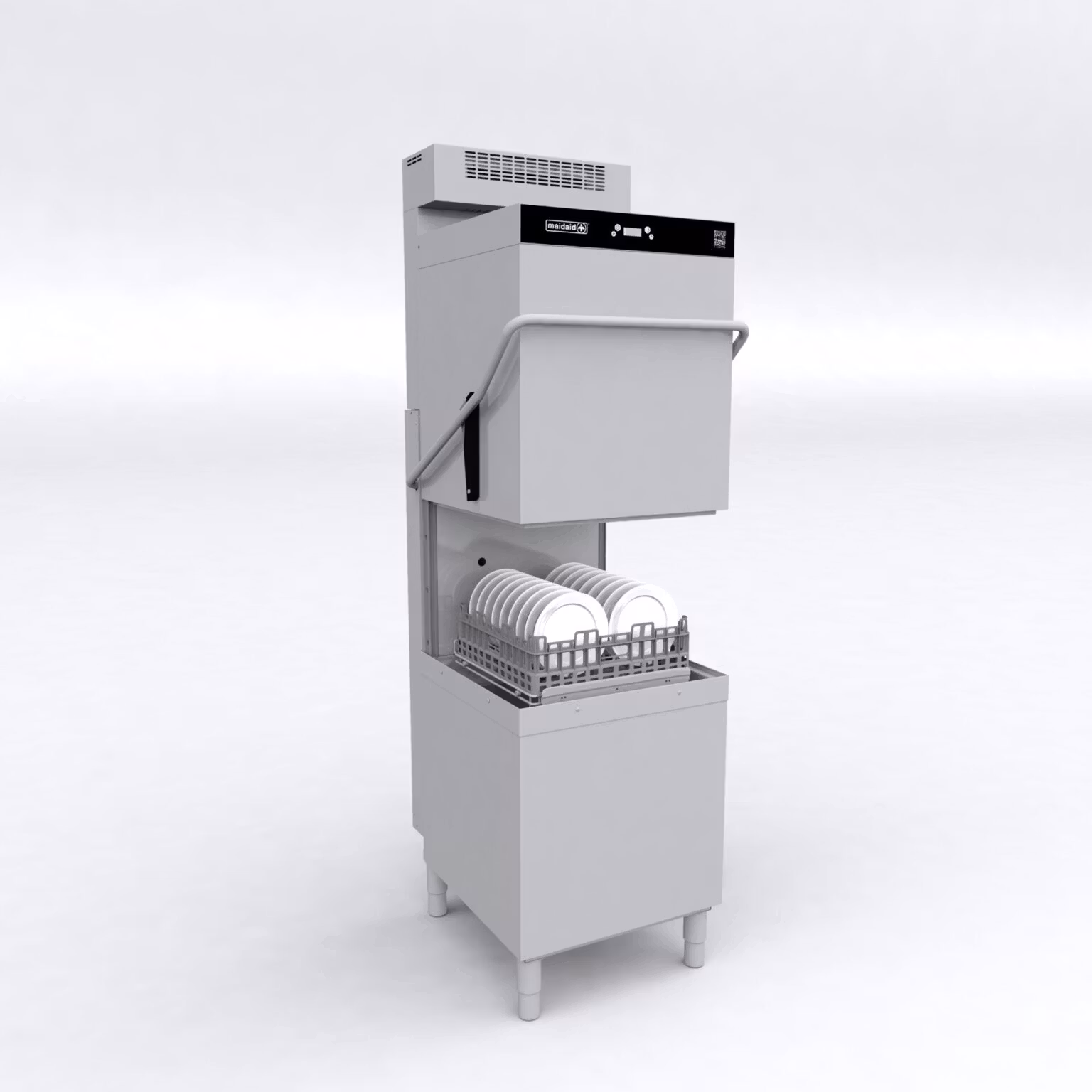 Maidaid C205WSHR Passthrough Dishwasher with Heat Recovery, 500x500mm Rack (Replaces Model C2035WSHR)
